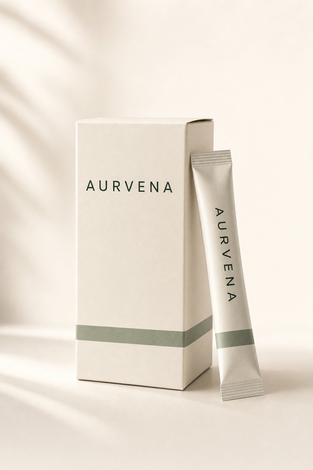 Aurvena 30-stick carton with a single-serve stick sachet
